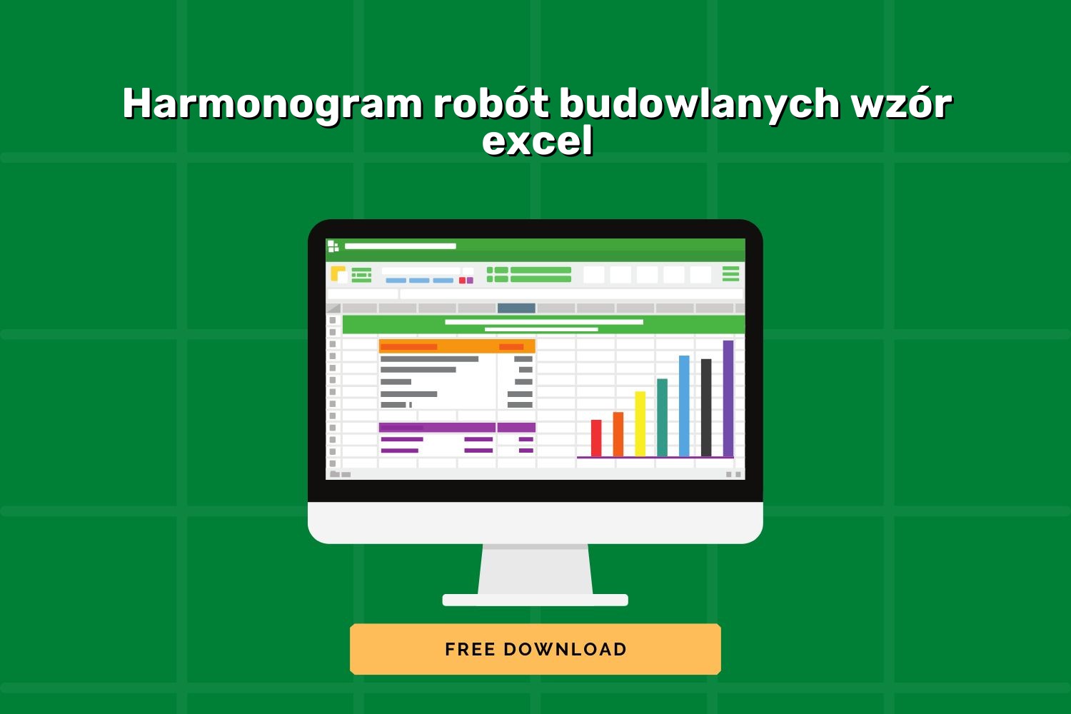 Harmonogram robót budowlanych wzór excel